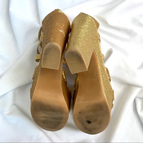 ROUGE Platform Glitter Sandals - Picture 5 of 7